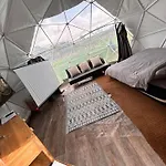 Secret Hot Tub - Heated Dome Lincoln Firepit Projector
