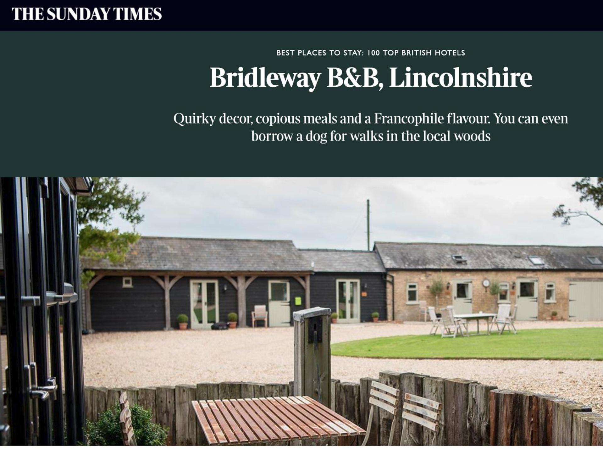 Bridleway Bed & Breakfast Lincoln
