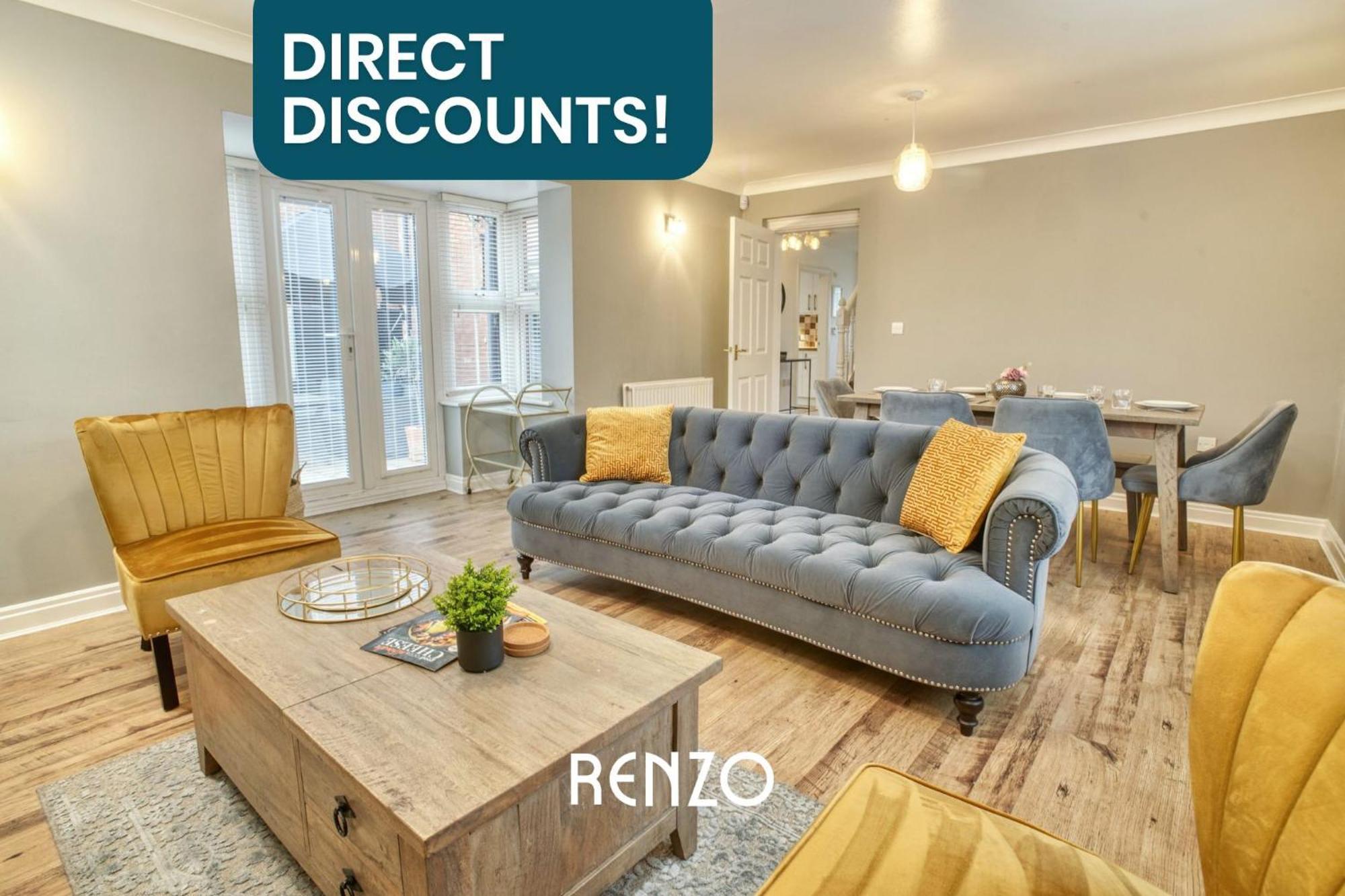 Incredible And Charming 4-bed In By Renzo, Free Parking, Close To Hospital! Apartment *