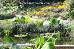 Lincoln Sunken Gardens with pond - Lincoln, Nebraska