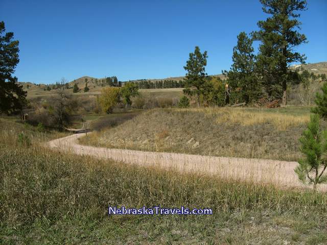 Nebraska Fort Robinson State Park winding road