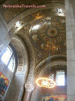 Nebraska State Capitol Building - Lincoln, NE Rotunda Gold Dome