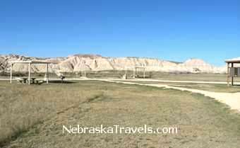 Toadstool Park Camping and Picnic area + trail view - Nebraska Badlands & Grasslands area
