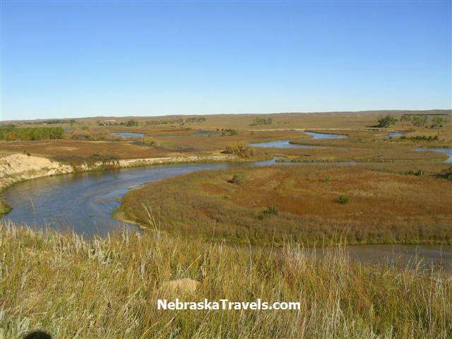 North Loup River and Grasslands in Western Nebraska Sandhills